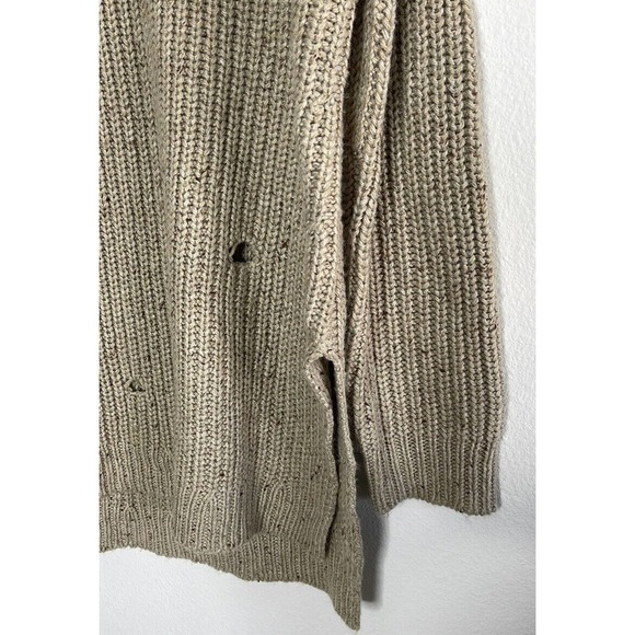 WILDFOX Couture Dusk Tunic Brown Distressed Oversized Sweater Size M - Picture 4 of 9